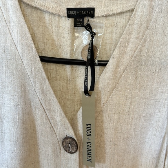 Coco + Carmen linen jumpsuit - Picture 5 of 9